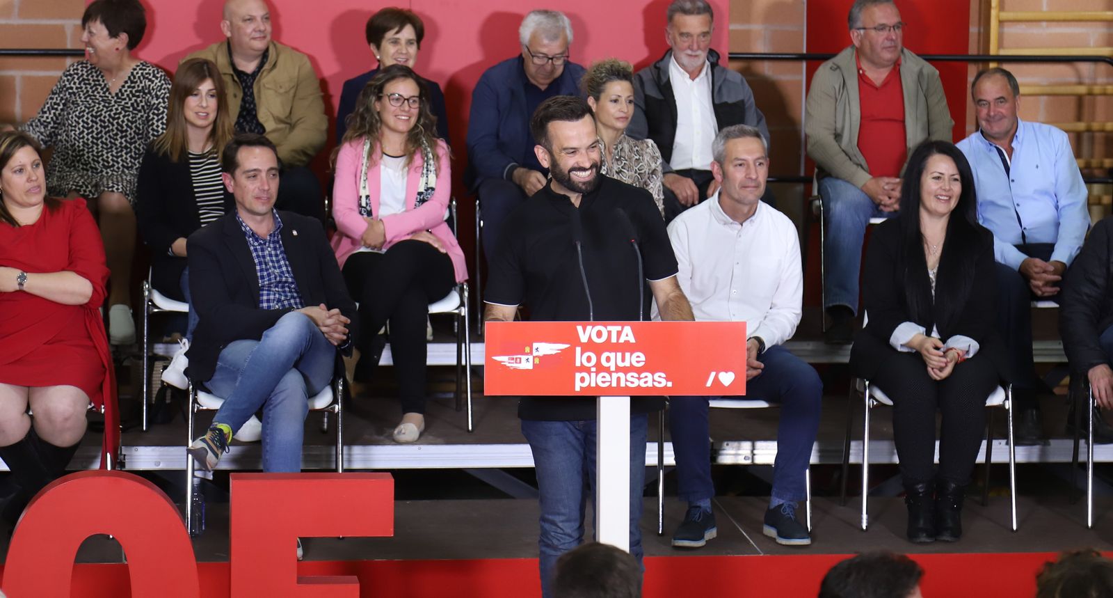 David Gago en un instante del acto