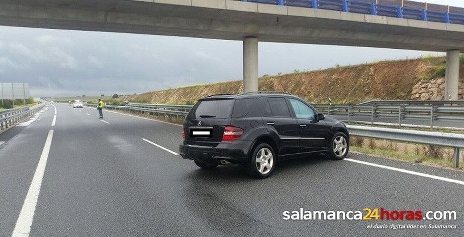 Accidente sin heridos en el término de Buenavista en la A-66