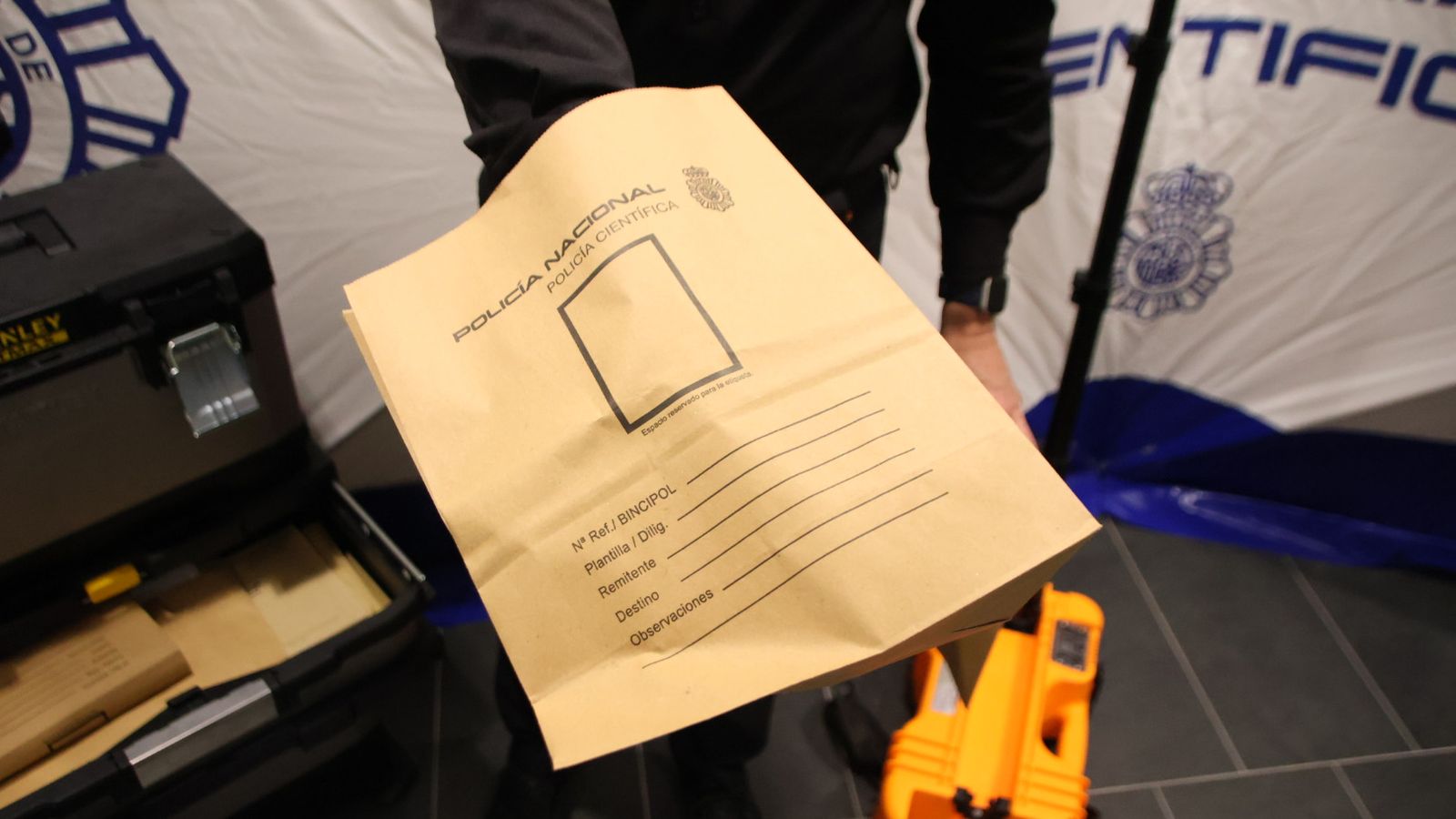 Reportaje con Policía Científica