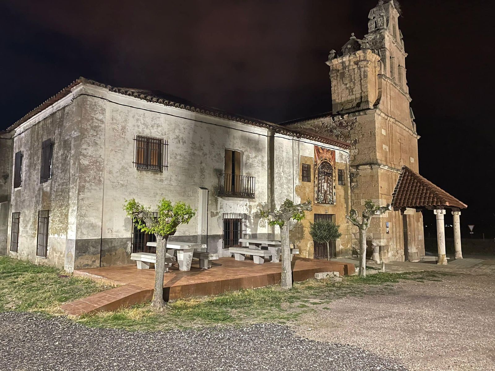 Ermita con la nueva iluminación