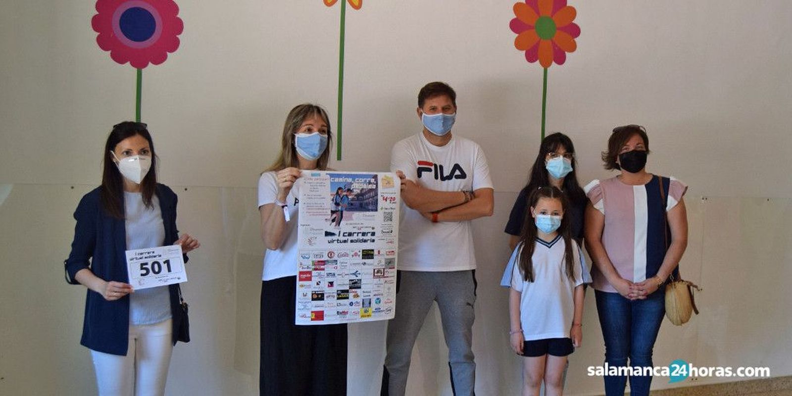 El Colegio La Encarnación de Peñaranda organiza la primera carrera virtual solidaria