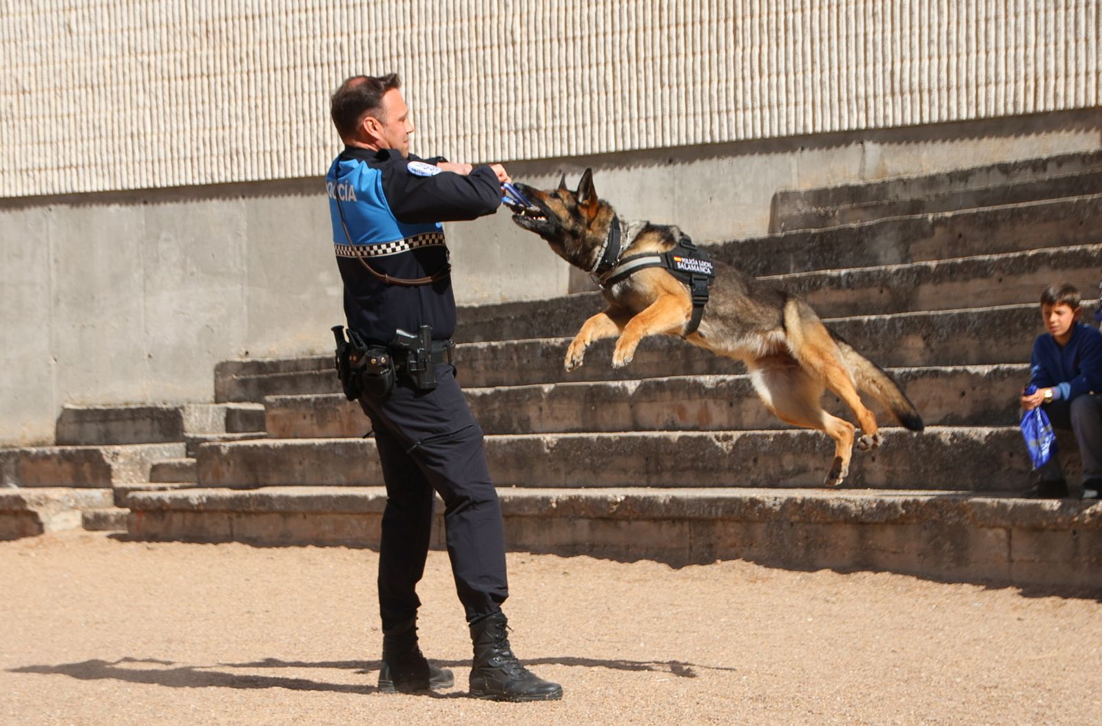 Reportaje perros Policía Local "semillas de conciencia"
