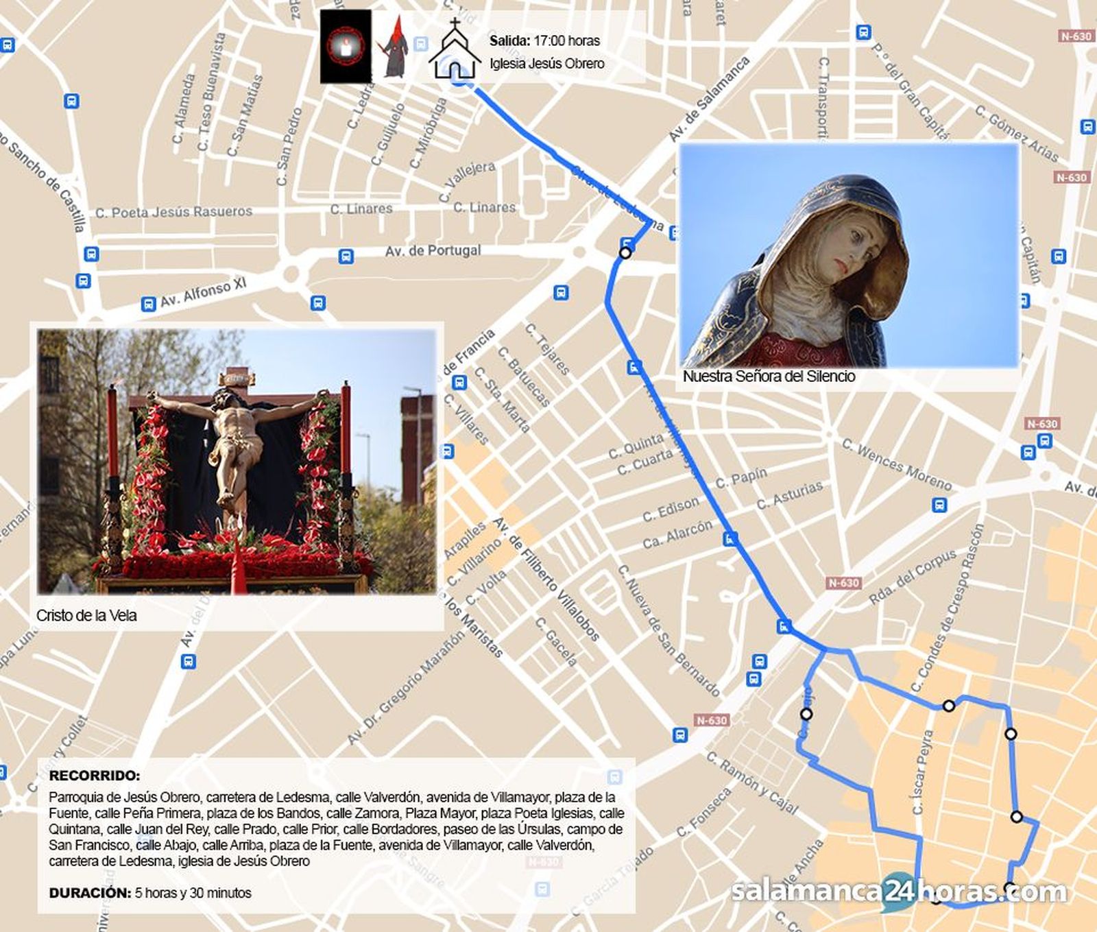 Recorrido Hermandad del silencio