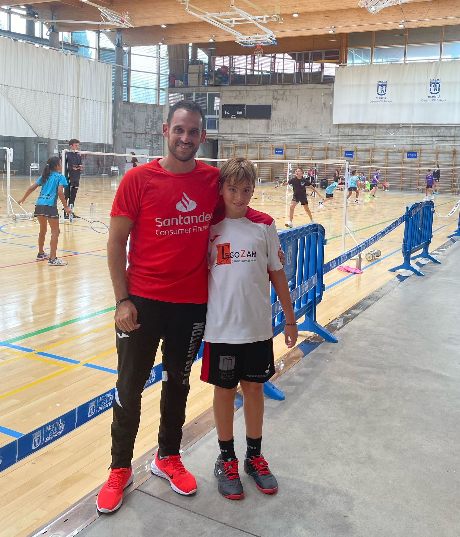 Demetrio Pinto y Aitor Llandres, del Bádminton Zamora. Archivo.