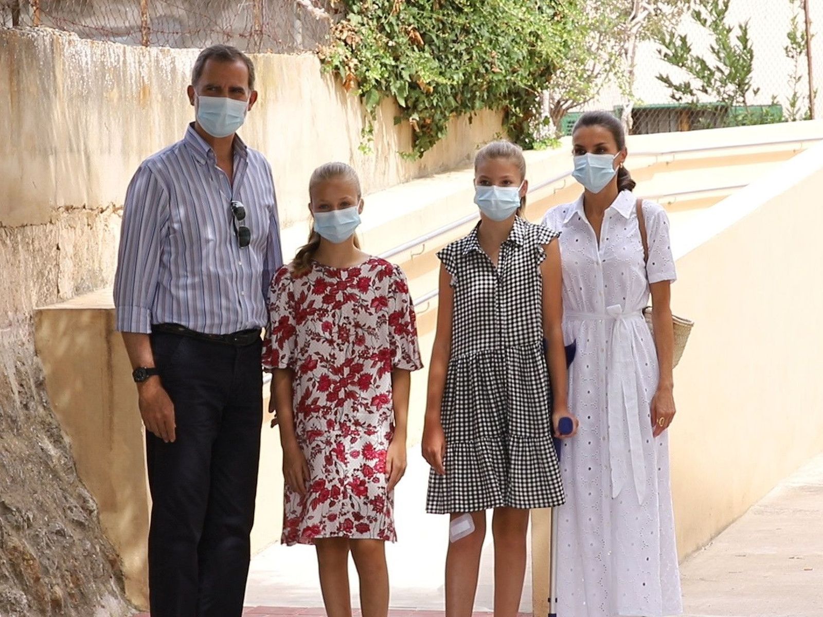 Los Reyes, la Princesa Leonor y la Infanta Sofía en su visita a Son Roca