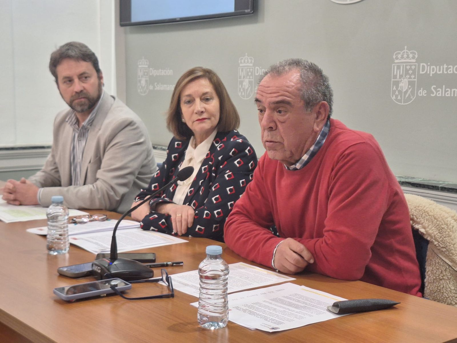 Antonio Cámara, Carmen Ávila y Luis Rodríguez en la Diputación Antonio Cámara, Carmen Ávila y Luis Rodríguez en la Diputación