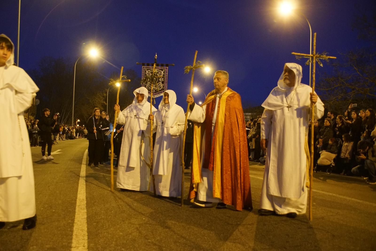 María Nuestra Madre y el Cristo del Amor y de la Paz en la procesión de la Semana Santa 2026 en Salamanca