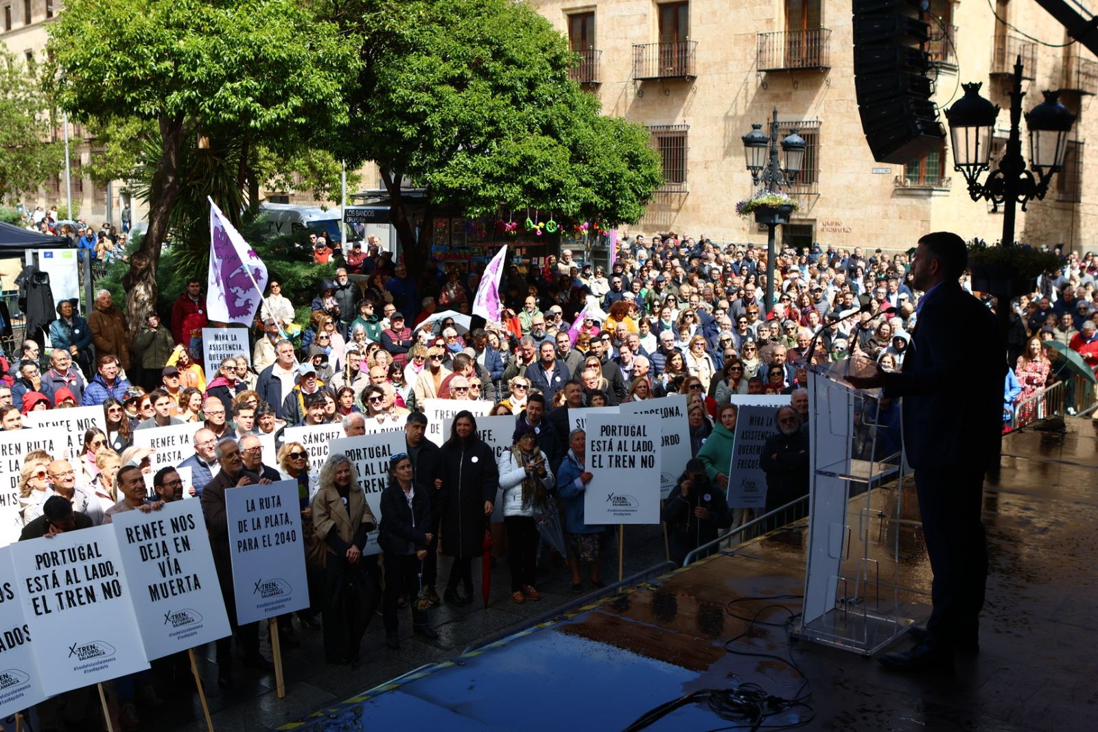 Protesta del 10 de mayo por unas mejores conexiones ferroviarias en Salamanca