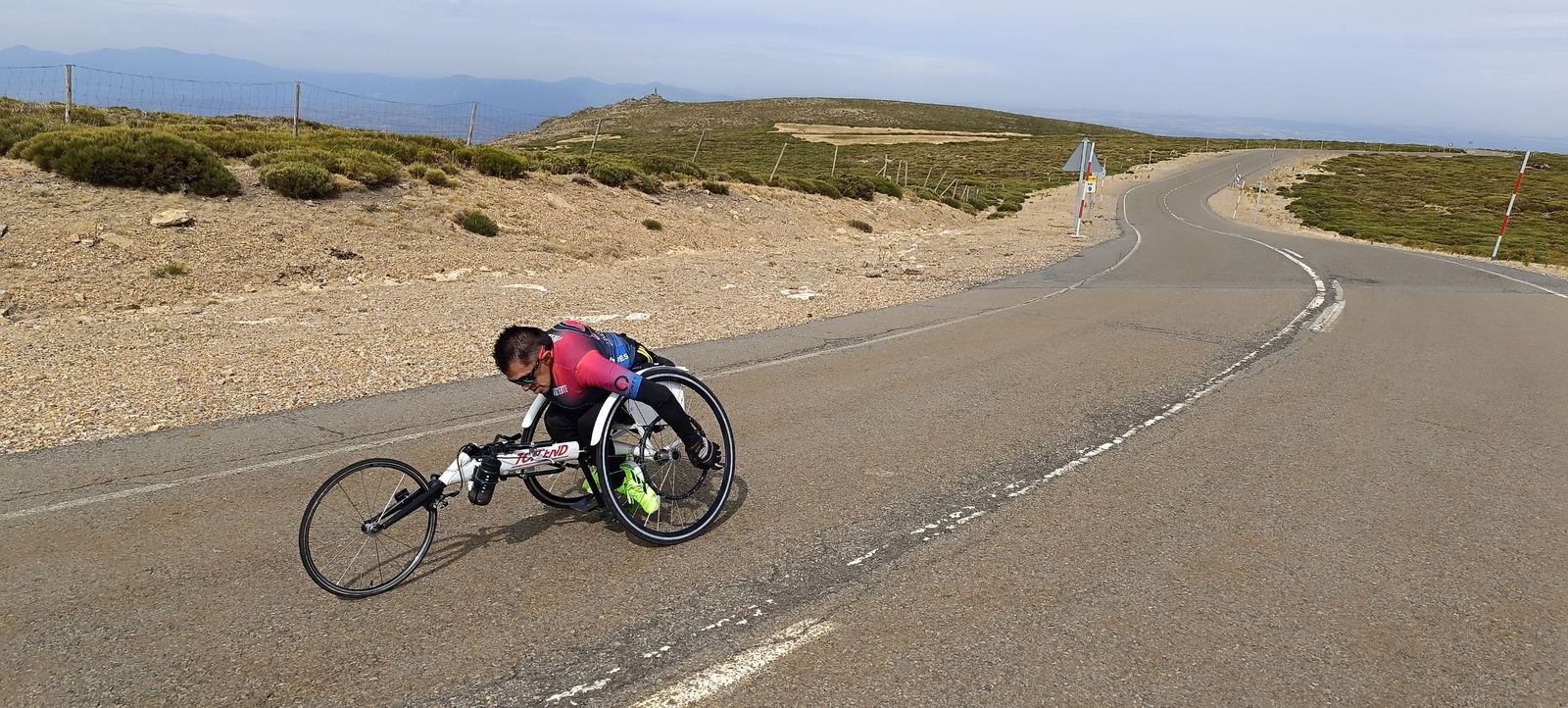 Vicente Martín Calvo, en plena ascensión a La Covatilla