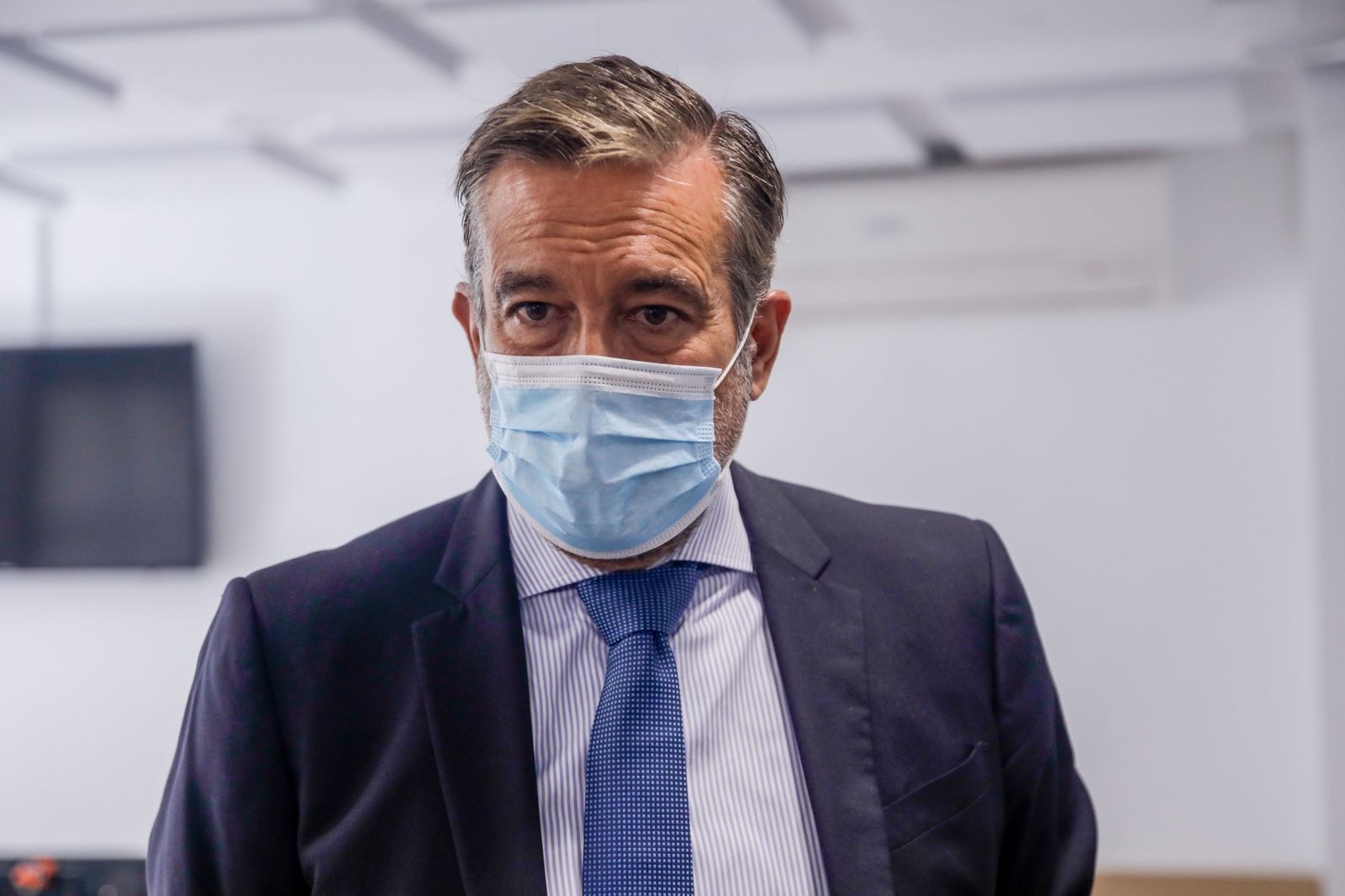 El consejero de Justicia, Interior y Víctimas de la Comunidad de Madrid, Enrique López, durante una entrevista para Europa Press, en Madrid (España) a 4 de septiembre de 2020.