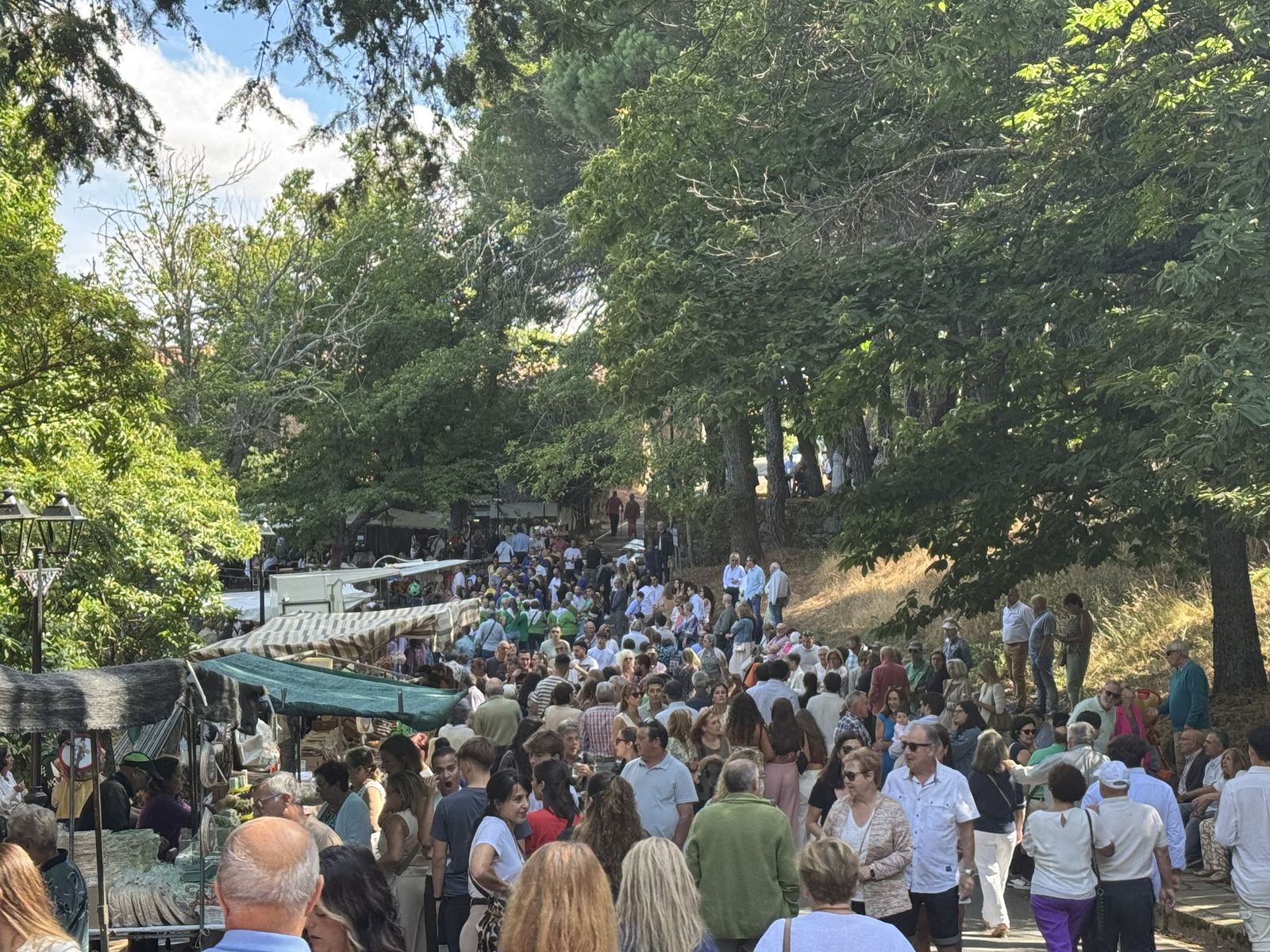 Béjar, misa y procesión en el santuario de Nuestra Señora del Castañar
