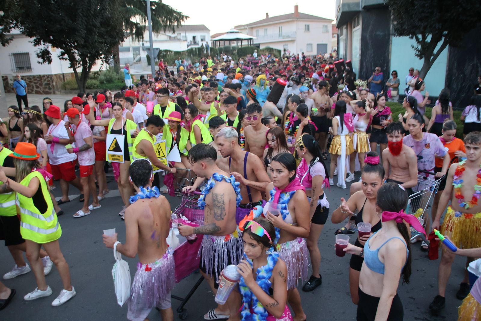 Chupinazo en Carbajosa con batucad