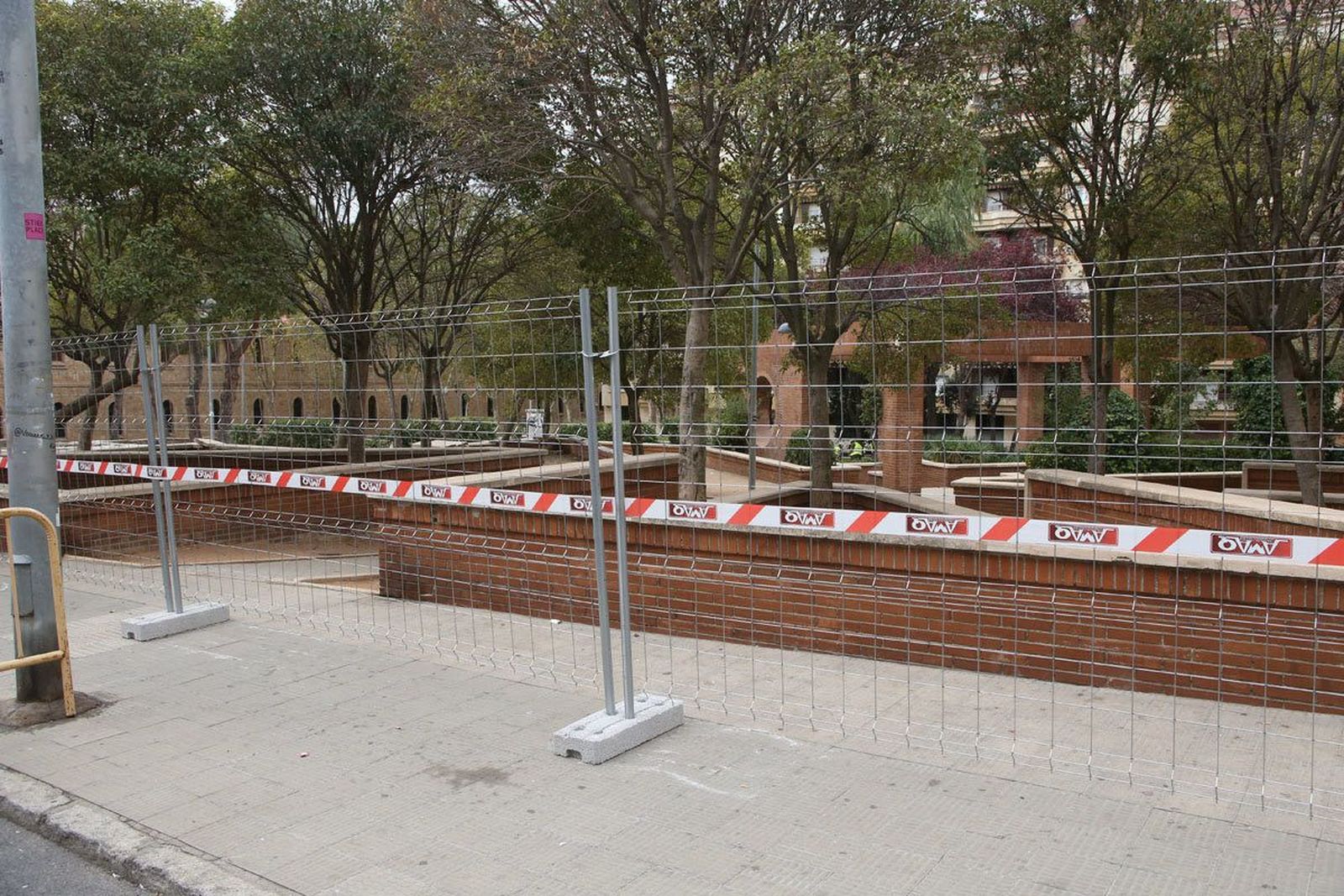 El parque Salesas comienza su remodelación con nuevos espacios verdes y zonas para niños y mayores