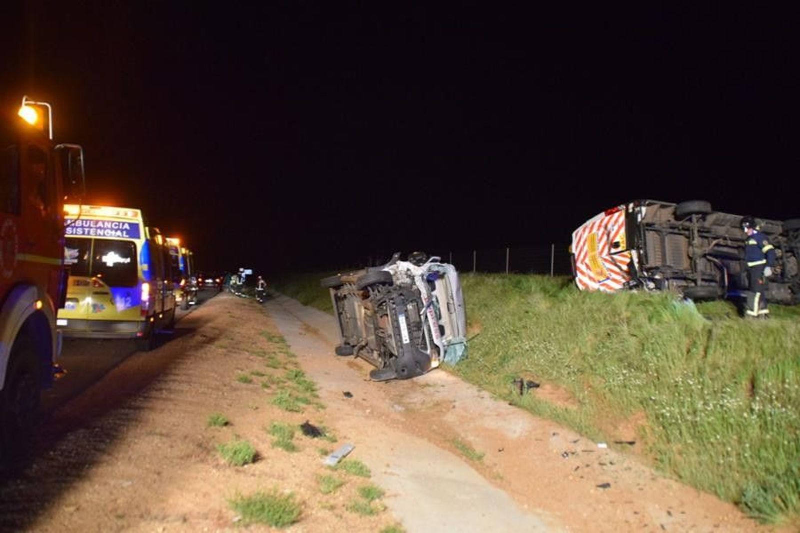 Accidente furgonetas A 66