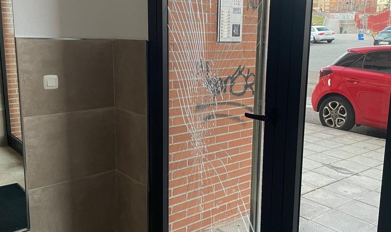 Imagen de los destrozos