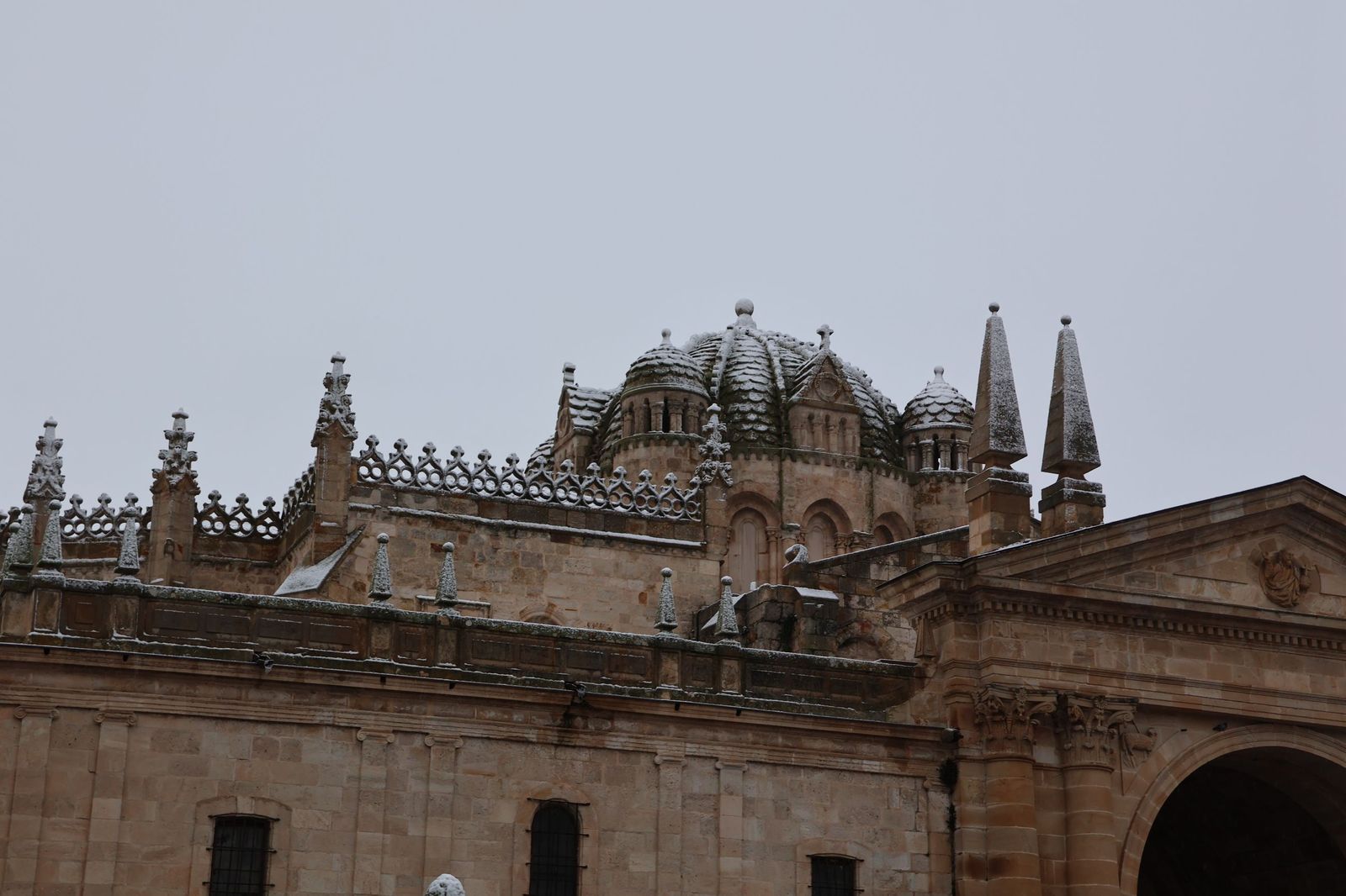 GALERÍA | Nieve en Zamora capital este miércoles