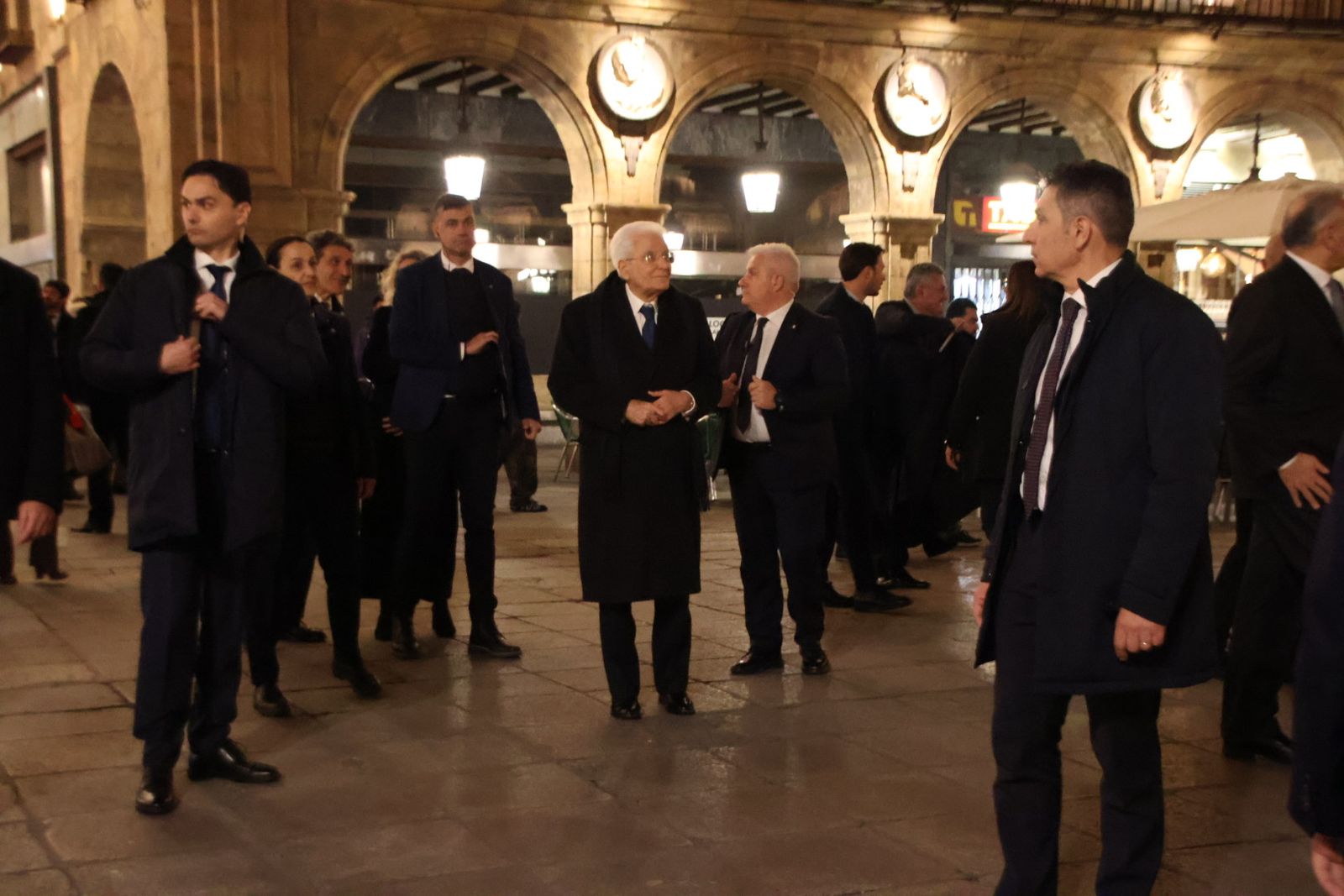 Llegada del presidente de la República Italiana, Sergio Mattarella, a Salamanca