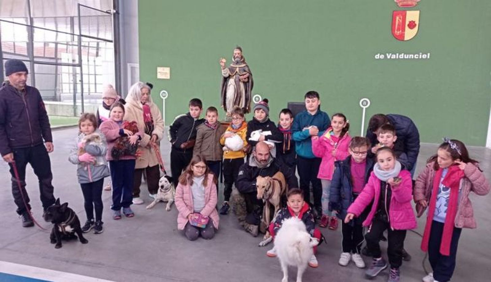 Bendición por San Antón en Calzada de Valdunciel 2023. Foto Ayuntamiento Calzada de Valdunciel