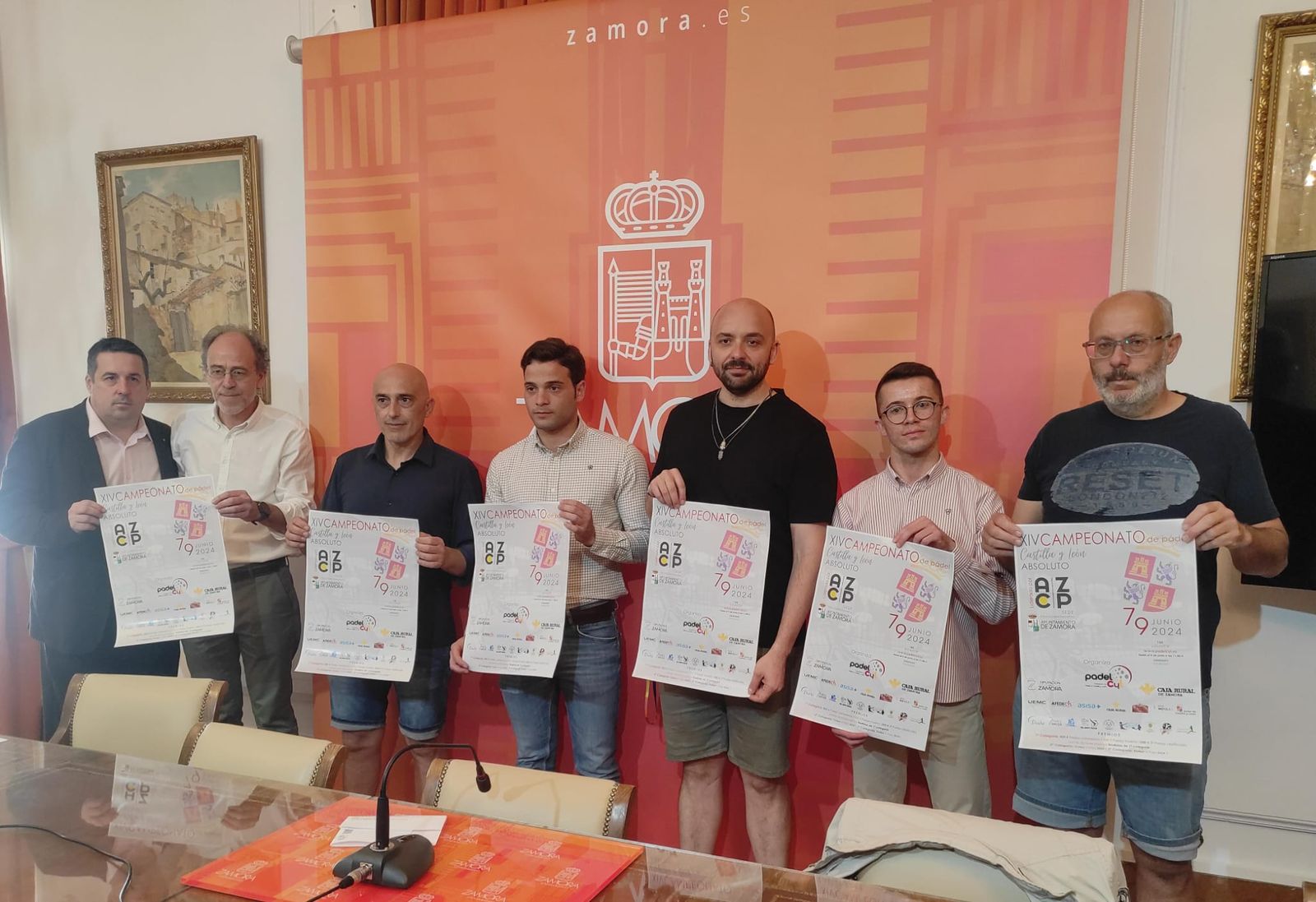 Presentación Campeonato Absoluto Pádel. Ayuntamiento de Zamora