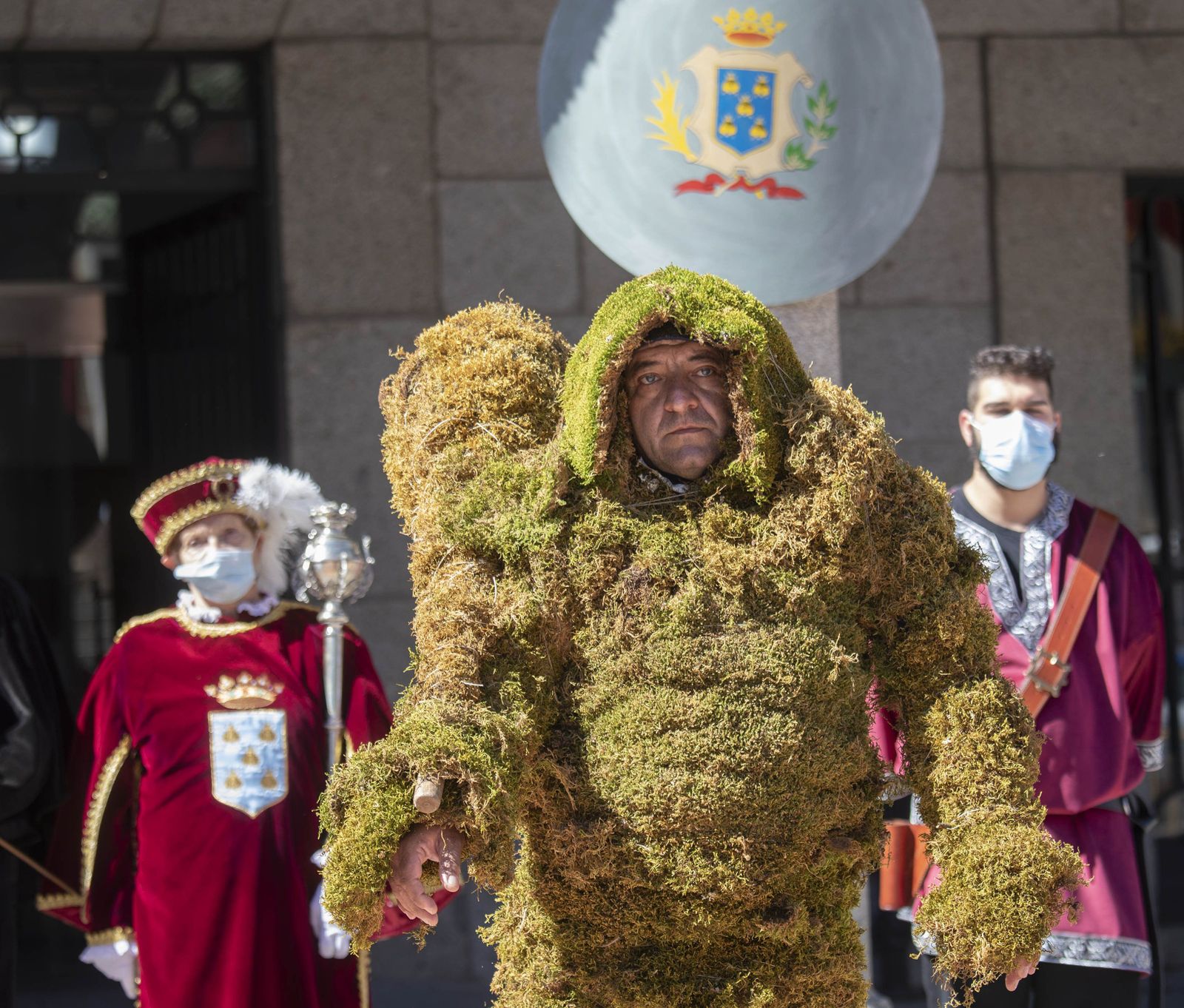 Béjar celebra este domingo un Corpus Christi simbólico con dos Hombres de Musgo