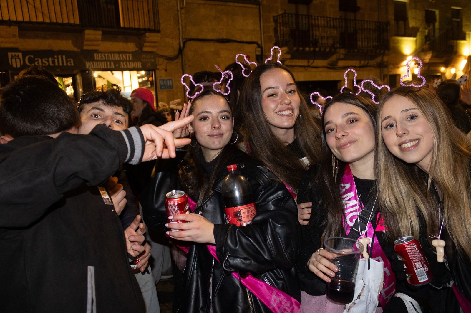 Salamanca de noche, sábado del Carnaval del Toro de Ciudad Rodrigo