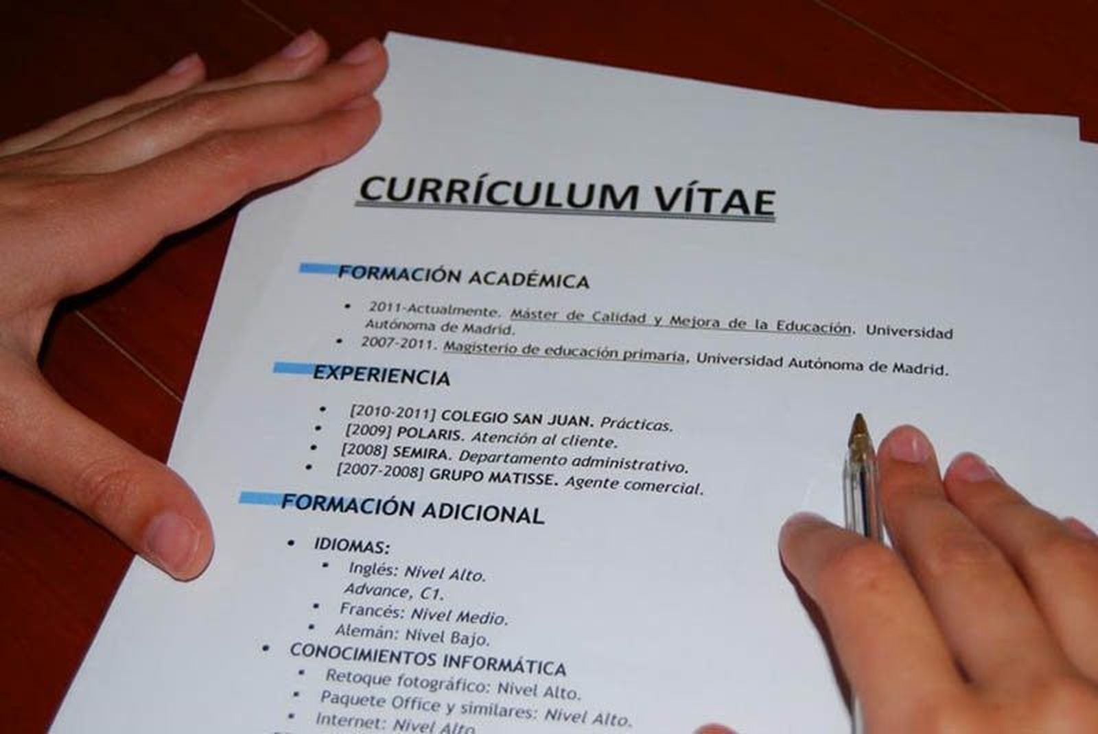 El Gobierno promueve un ‘curriculum ciego’ en los procesos de selección
