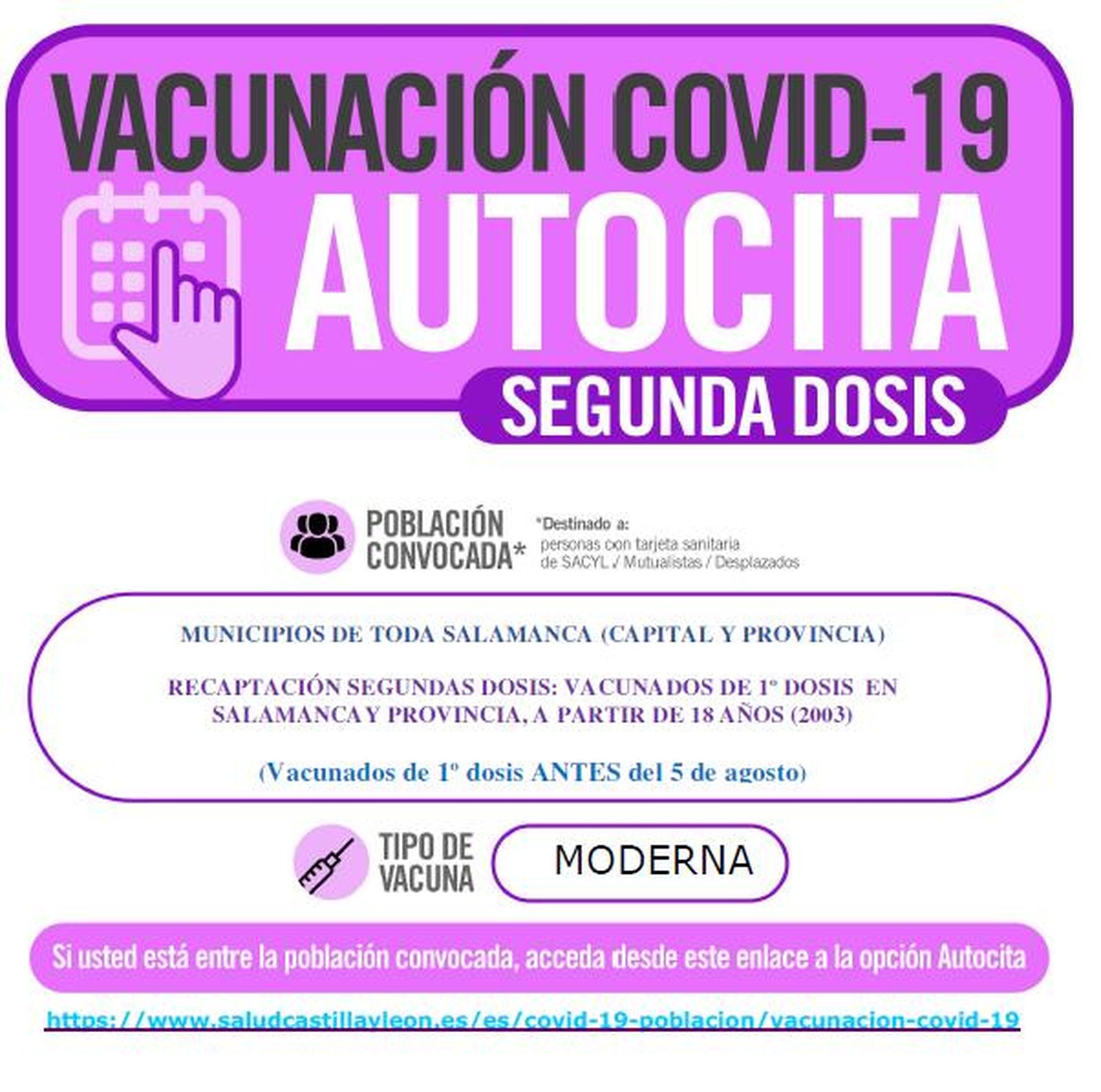 segunda dosis moderna