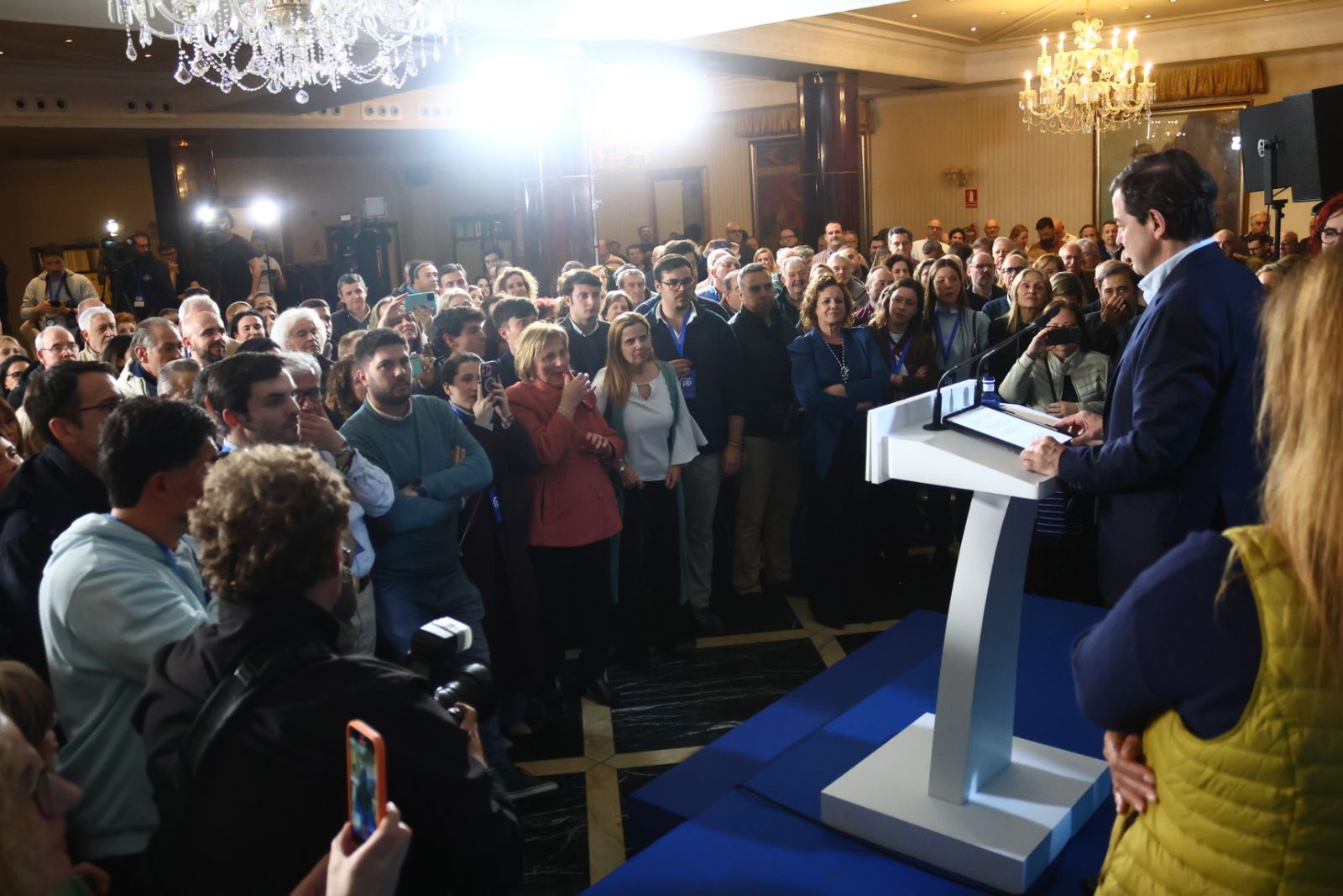 Mañueco celebra su triunfo en Salamanca en las Elecciones a las Cortes de Castilla y León 2026