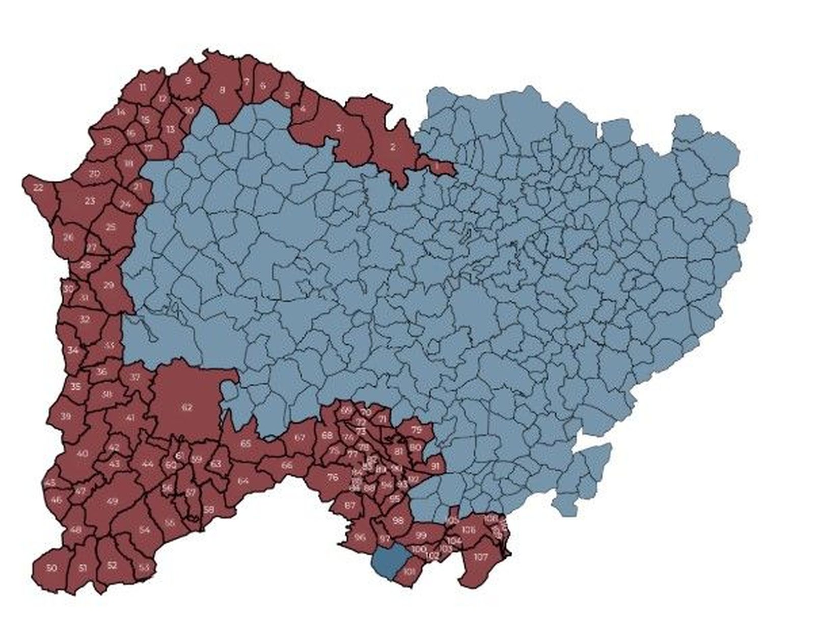 Pueblos incluidos en el geoparque de Salamanca. Imagen Proyecto geoparque 