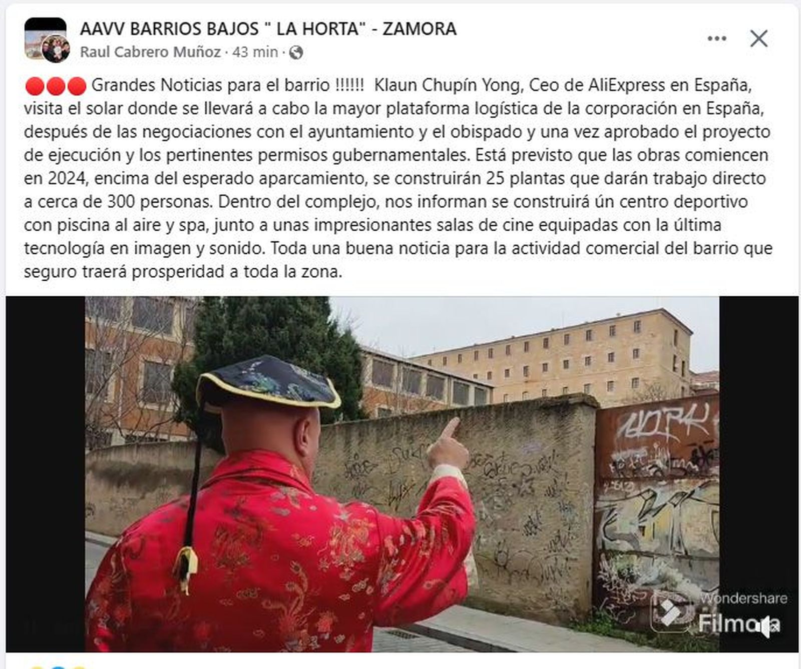 Inocentada de la asociación de vecinos del barrio de La Horta