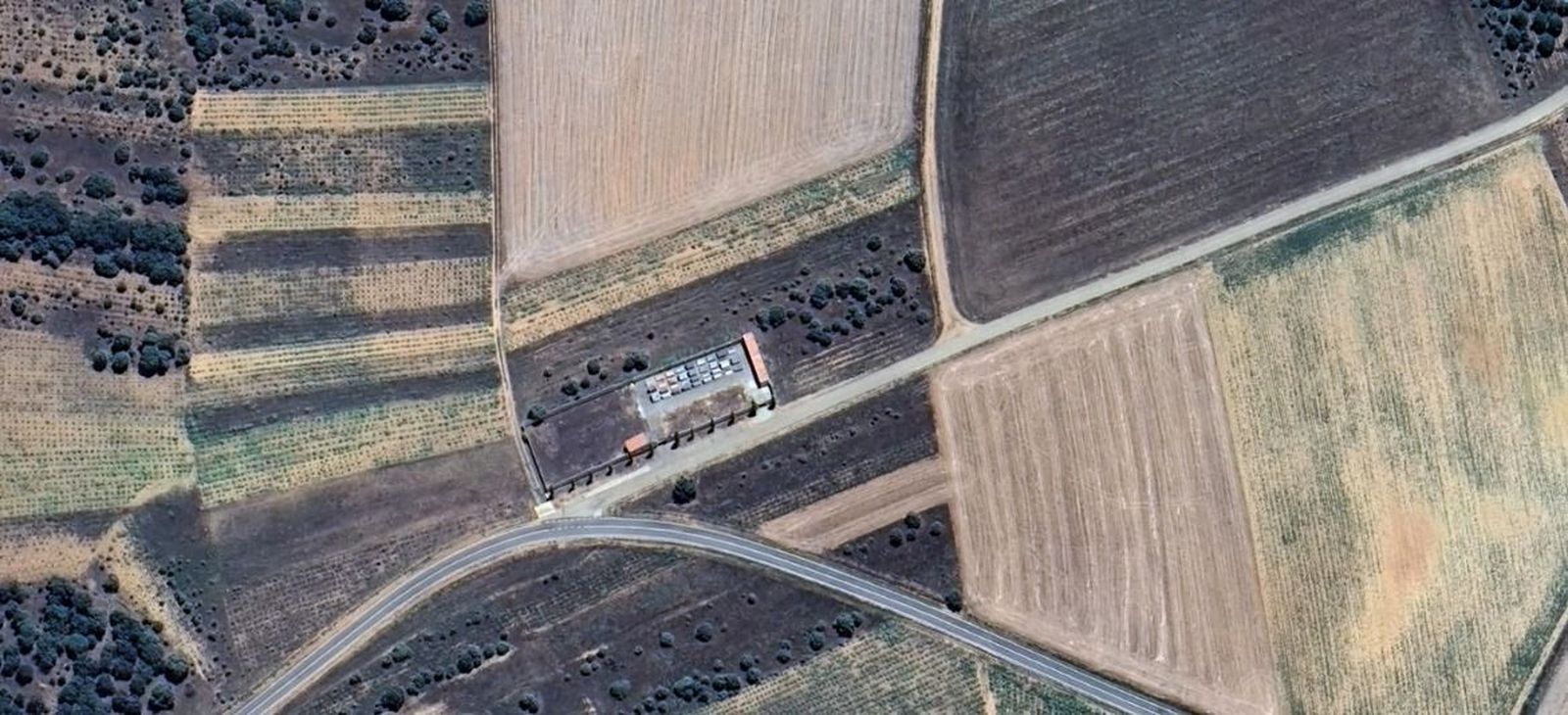 Imagen aérea del camposanto
