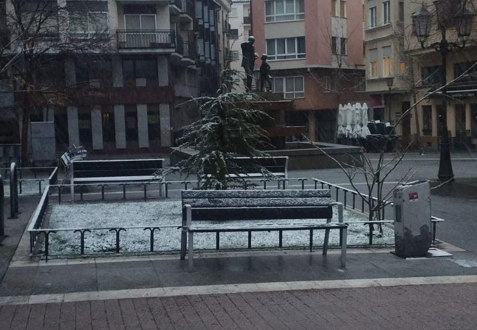 GALERÍA | Nieve en Zamora capital este miércoles