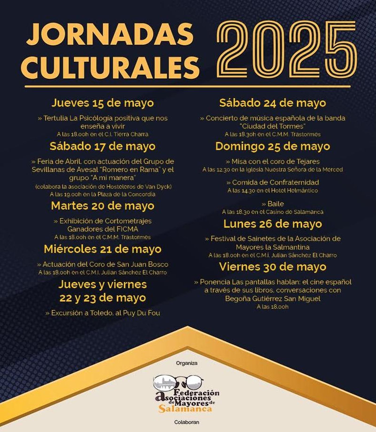 Salamanca celebra las Jornadas Culturales 2025 con una programación diversa para todos los públicos Salamanca celebra las Jornadas Culturales 2025 con una programación diversa para todos los públicos