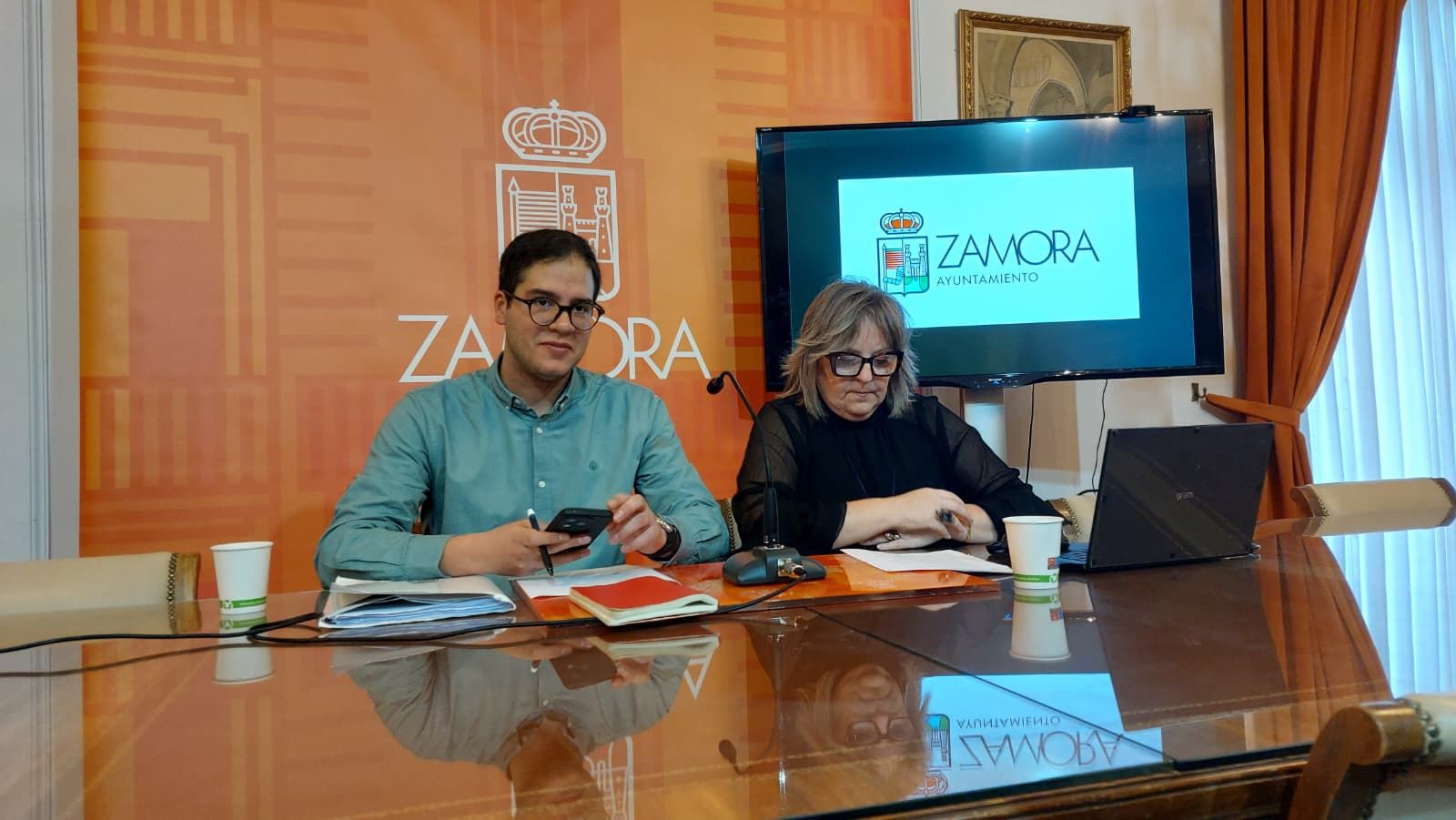 Pablo Novo y Ana Belén González, en rueda de prensa
