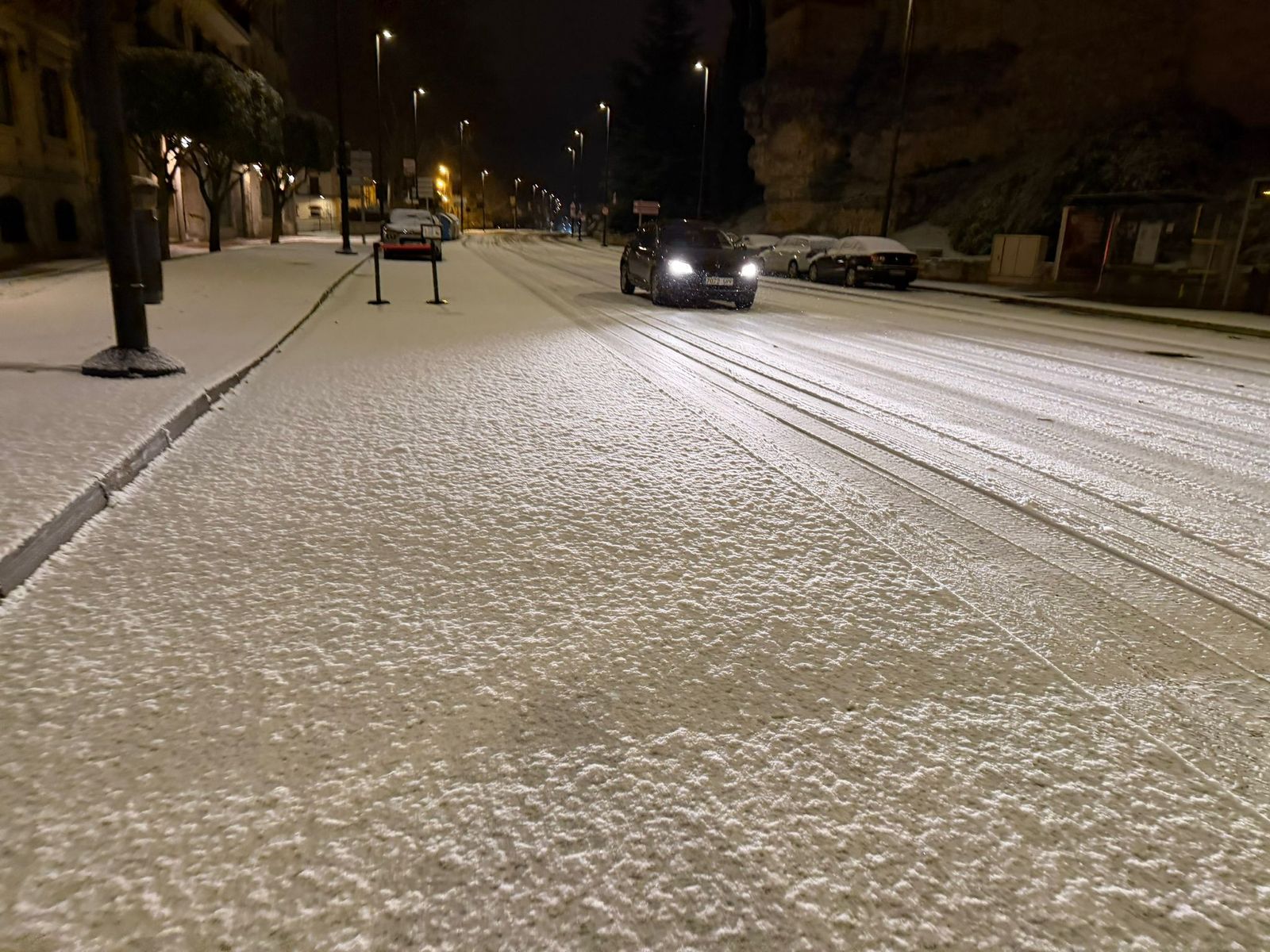 Nieve en Salamanca capital