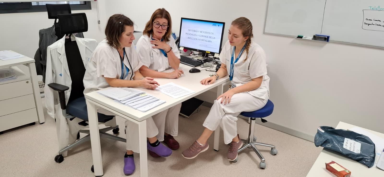 Parte del comité organizador  “Vigilancia, prevención y control de infecciones: la enfermería, pilar del cuidado seguro”