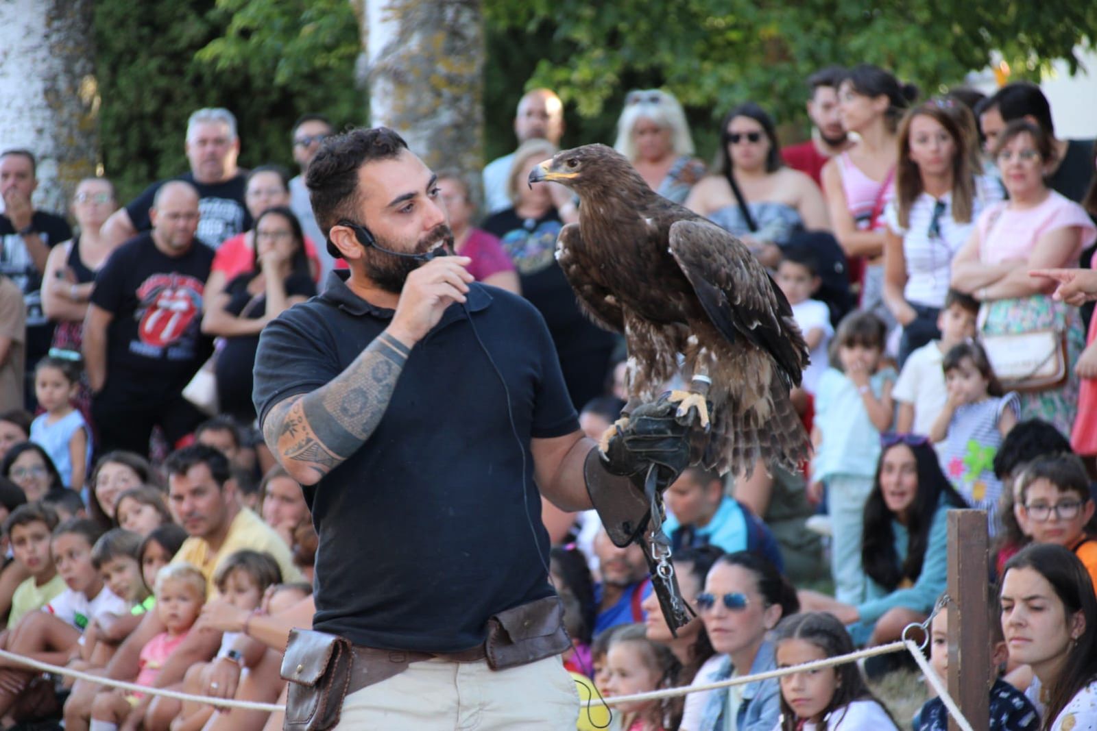 Espectáculo de cetrería en Moriscos