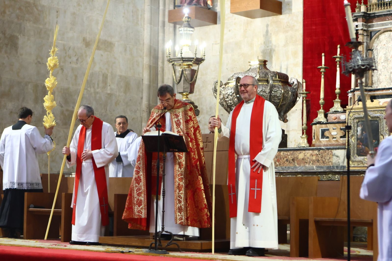 Bendición de palmas con motivo del Domingo de Ramos