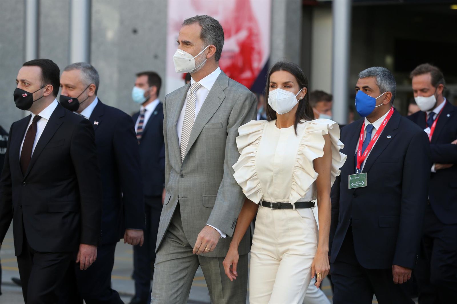 Los Reyes Felipe VI y Letizia a su llegada a la inauguración de Fitur 2021.   Isabel Infantes   Europa Press   Archivo