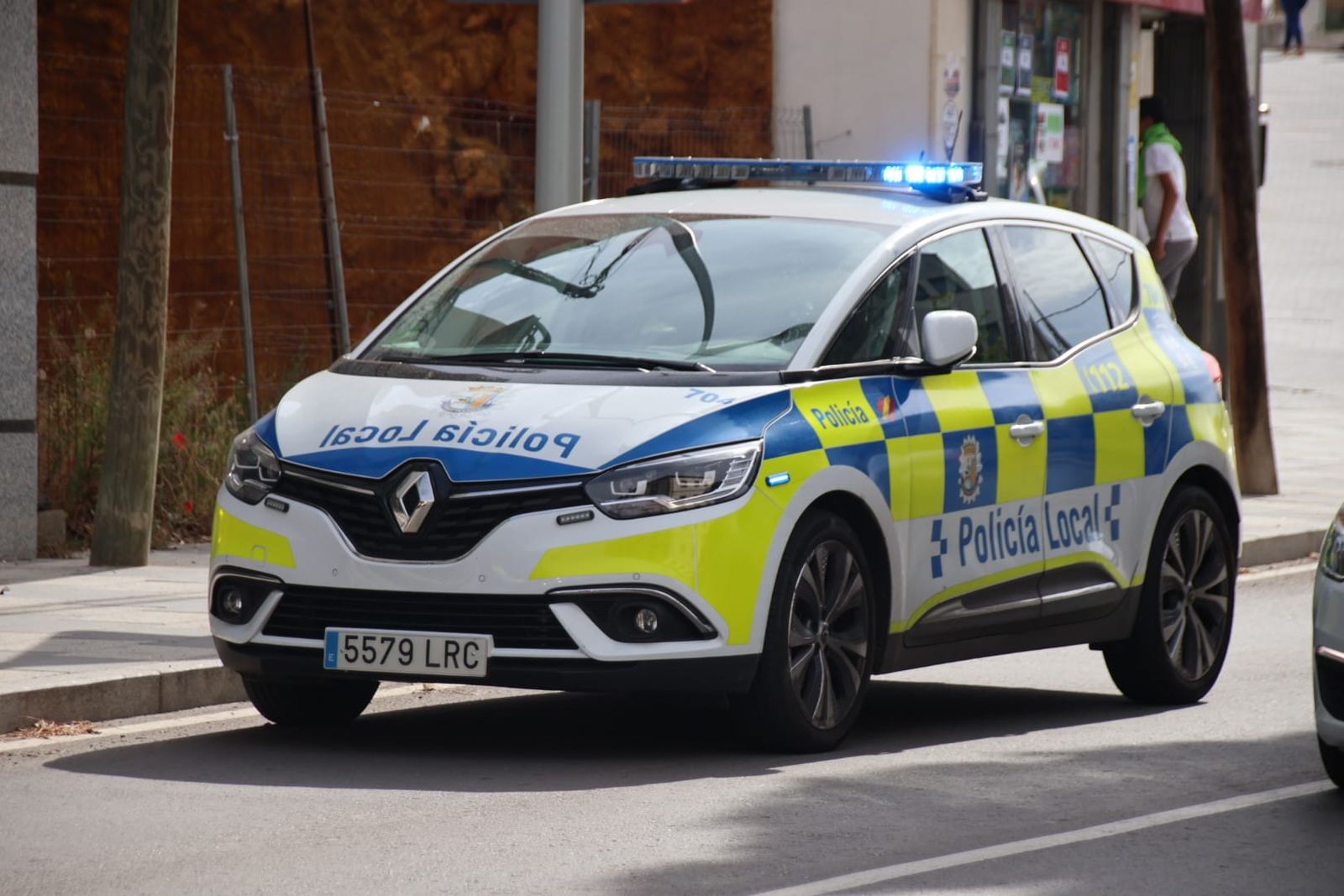 Policía Local en la avenida Juan Pablo II