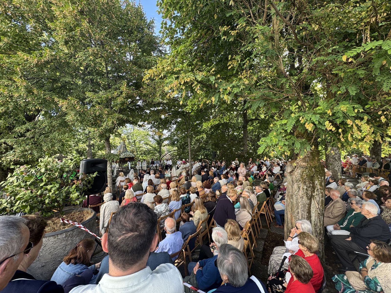 Béjar, misa y procesión en el santuario de Nuestra Señora del Castañar