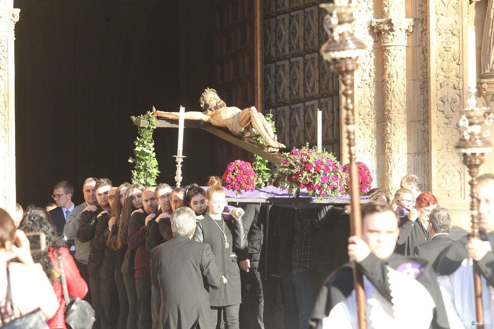 Foto de archivo del Via Crucis