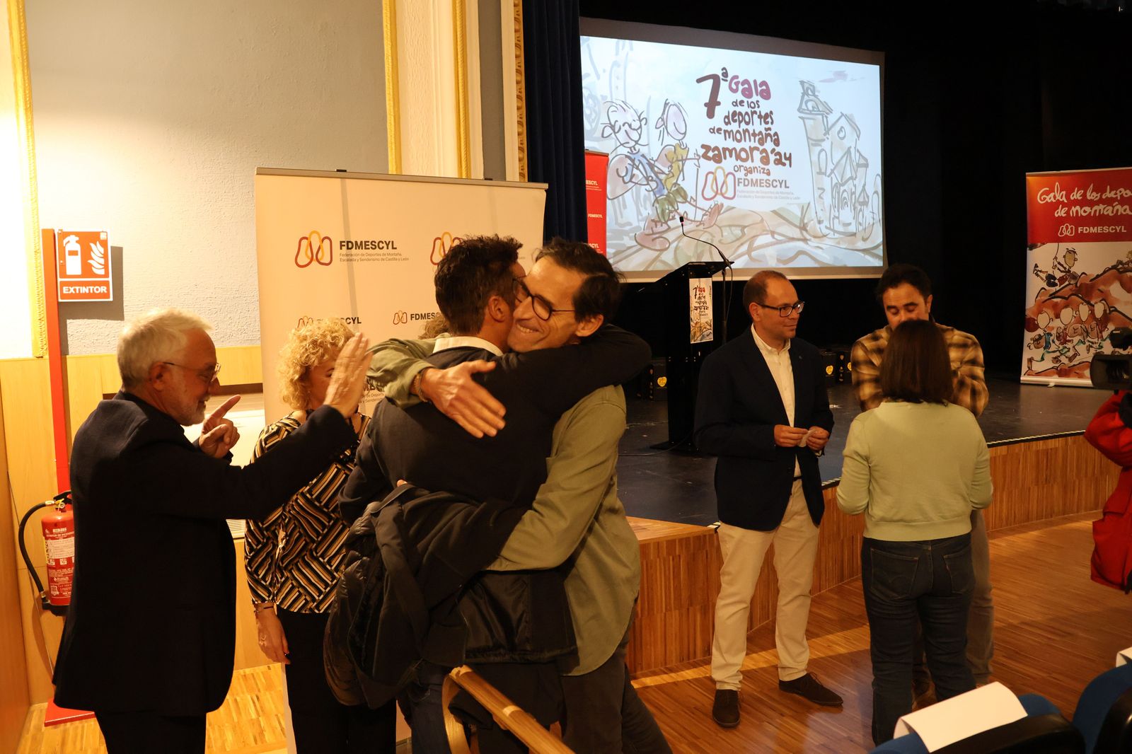 Martín Ramos a la entrada de la VII gala de los Deportes de Montaña.