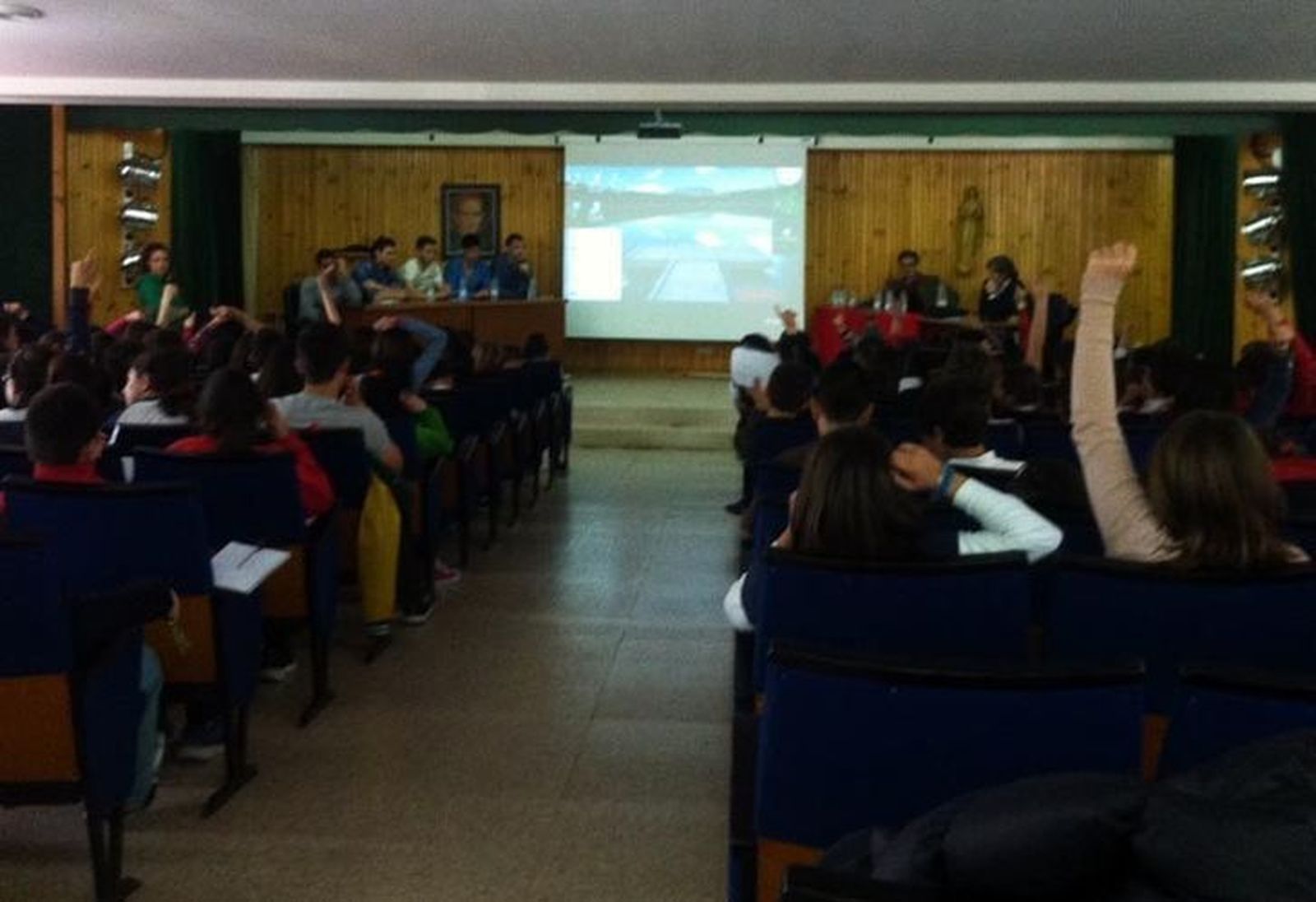 El Zamora prosigue su acercamiento a los colegios con una visita al Corazón de María