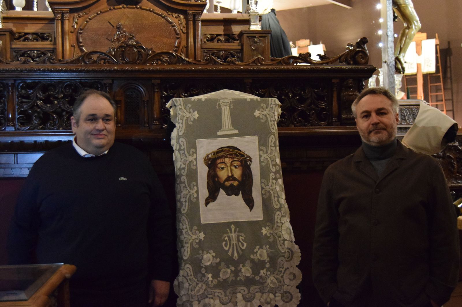 José Carlos Bartolomé y Javier Carpintero presentan el nuevo paño para La Verónica