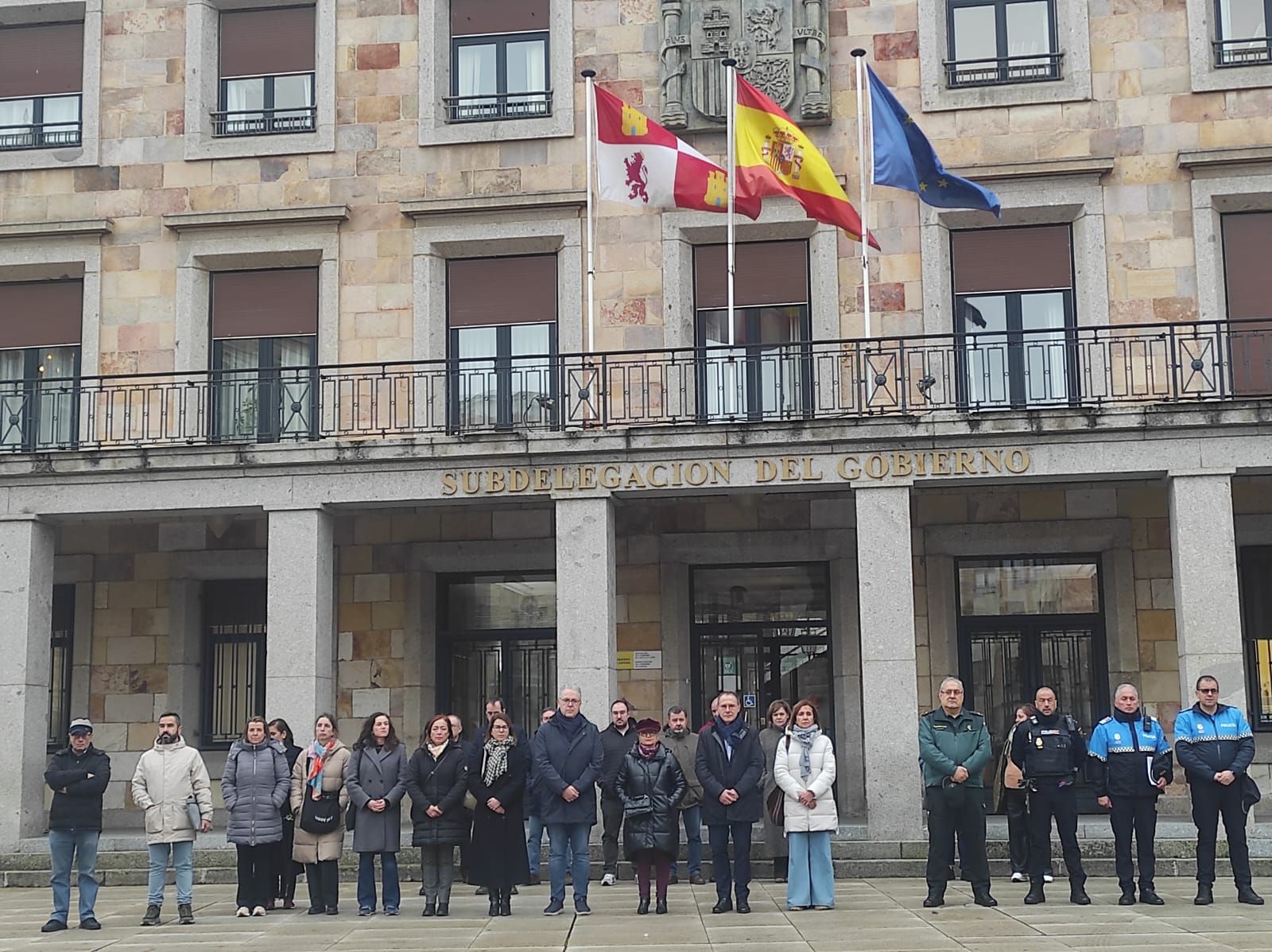 Minuto de silencio en Zamora por asesinato machista.