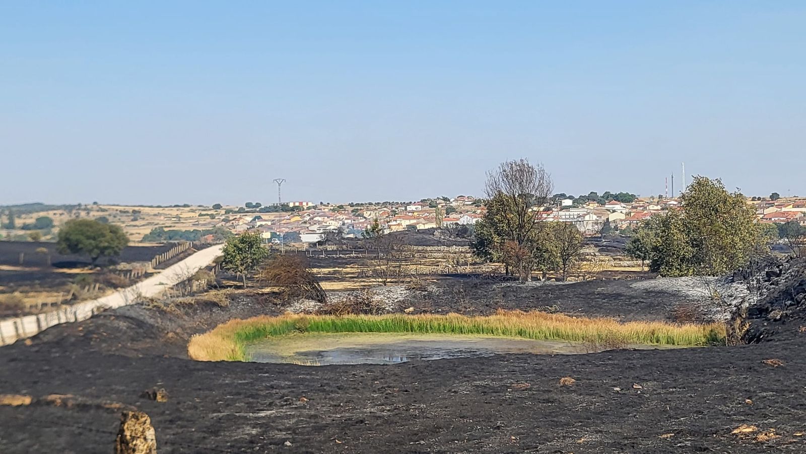El municipio de Cipérez afectado por el incendio