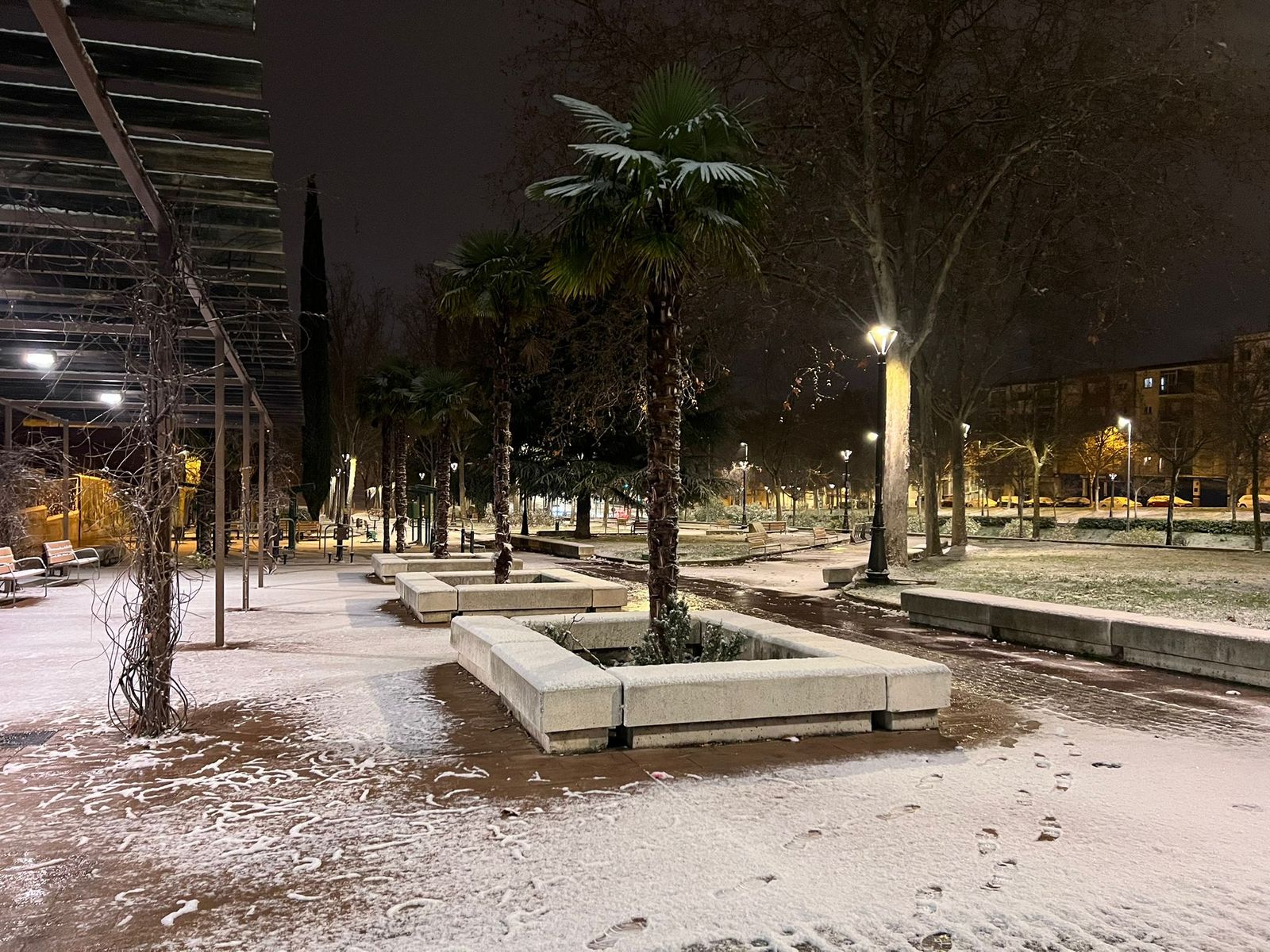 Nieve en Salamanca capital