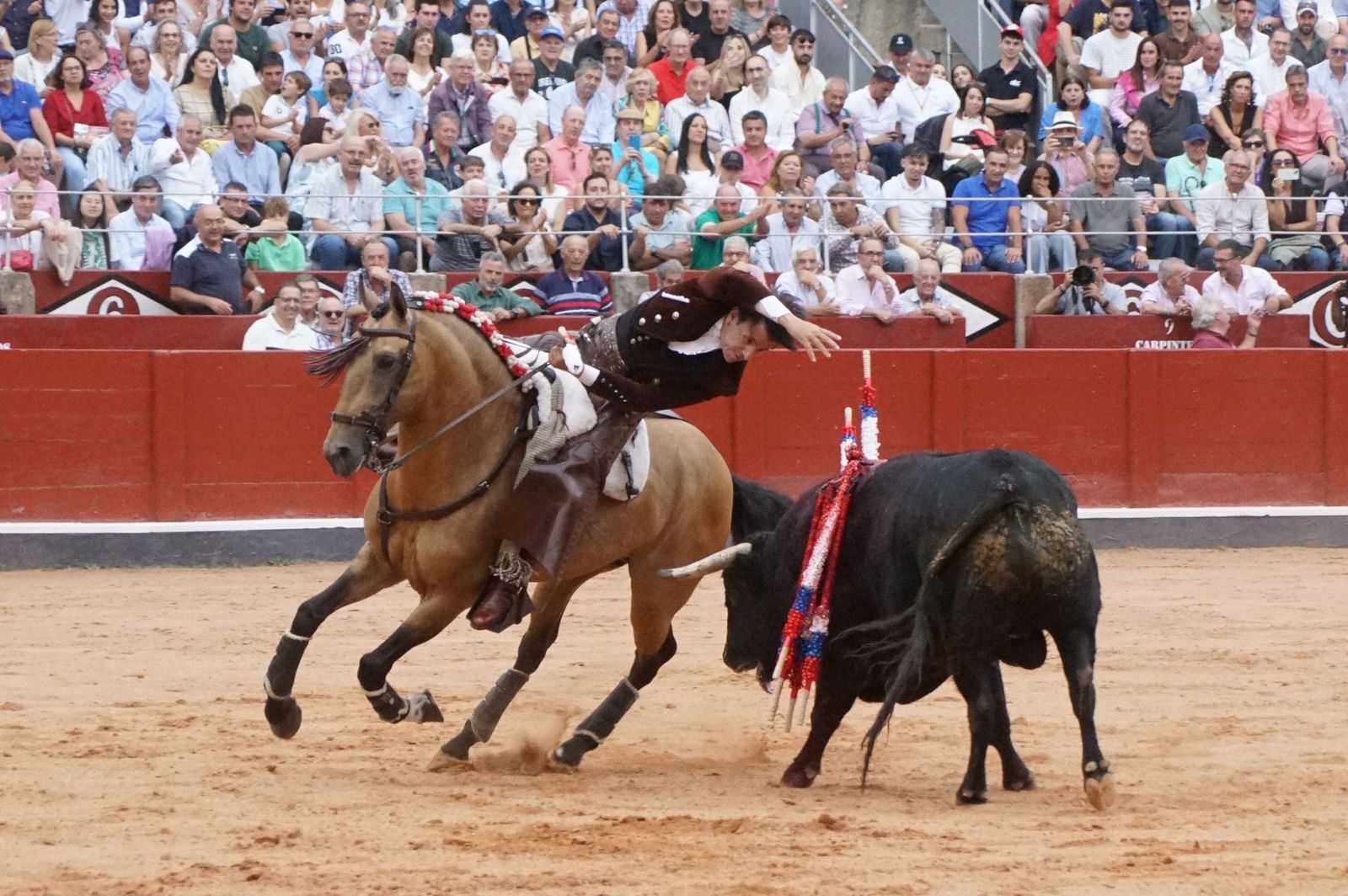 Exhibición de rejoneo en La Glorieta a cargo de Diego Ventura, Rui Fernandes y Sergio Galán