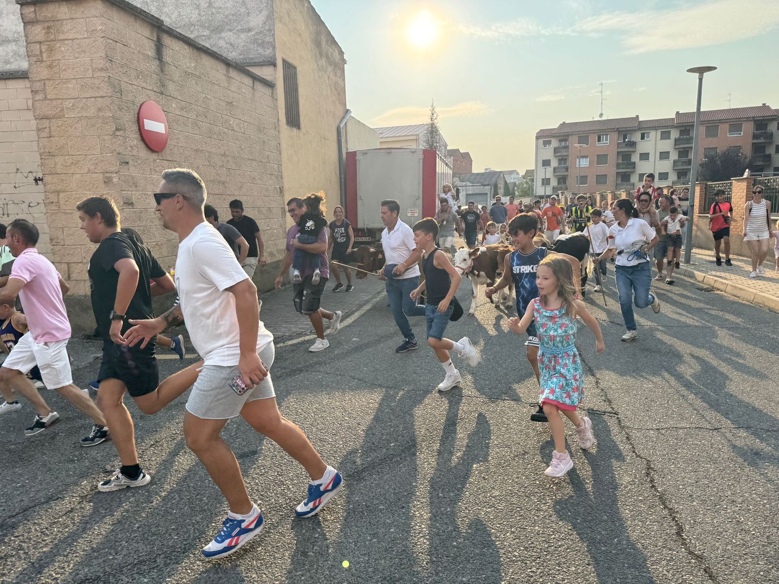 Encierro infantil de Mini Bueyes en Guijuelo durante sus fiestas 2025